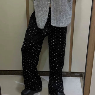 Mini Dot Straight Fit Pants