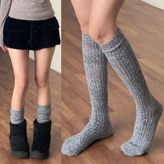 Veille Knit Knee Socks [43% Wool]