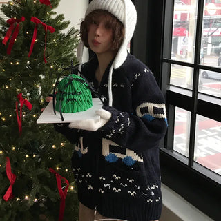 Toy Knit Nordic Zip-Up