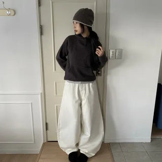 Rigid Balloon Cotton Pants