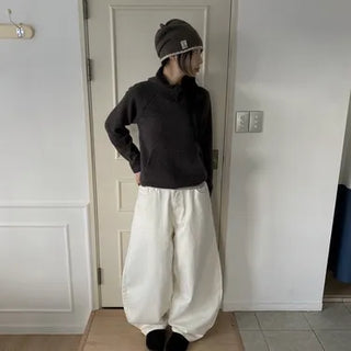 Moonz Kota Brushed Fleece Hooded Knit