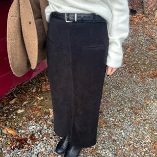 Line Corduroy Skirt