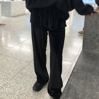 Velvet Skirt Pants