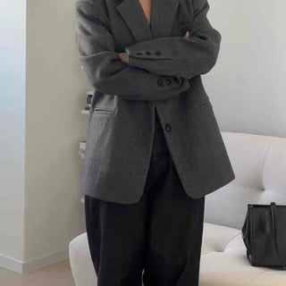 Semi-Overfit Pocket Wool Jacket