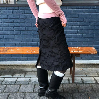 Pearl Wave Midi Skirt