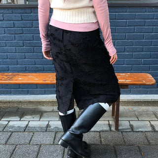 Pearl Wave Midi Skirt