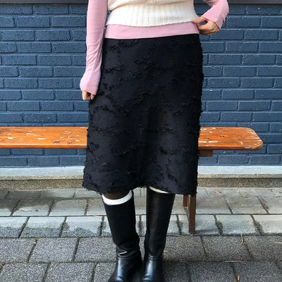 Pearl Wave Midi Skirt