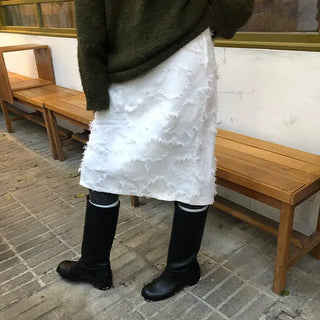Pearl Wave Midi Skirt