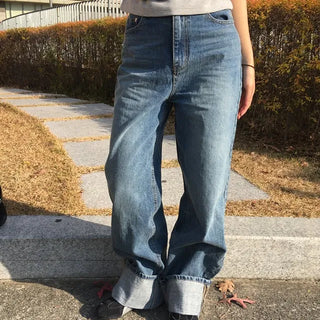 *Muand* True Roll-up Wide Denim