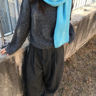 Soy Milk Balloon Knit