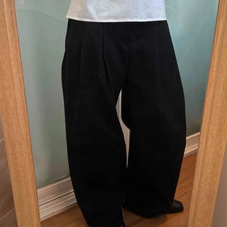 Balloon Silhouette Super Wide Long Pants
