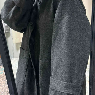 High-Neck Collar Boxy Fit Quilted Half Coat