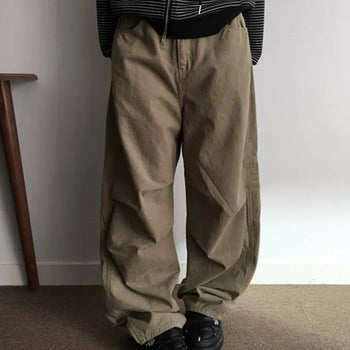 Peach Parachute Wide Pants