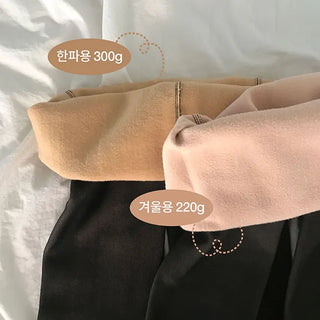 Onse Fleece-lined Faux Stockings with Panty-footed Waist