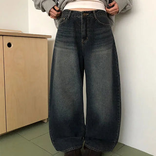 For the Washed Winter Fleece Denim Pants