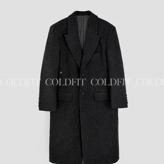 Quilted Wool Tailored Coat