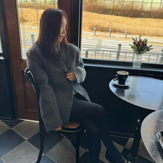 Shetland Oversized Wool Jacket Women's Wool Jacket