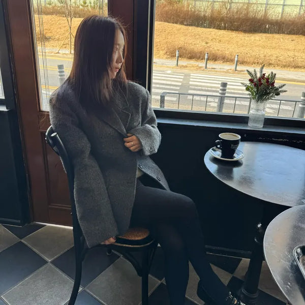 Shetland Oversized Wool Jacket Women's Wool Jacket