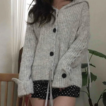 Sailor Knit Balletcore Loose Fit Cardigan