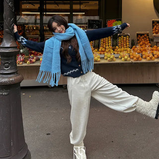 made. Sweat Up Marshmallow Knit Wide Pants