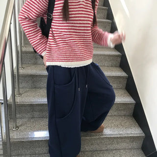 Naichi striped button knit