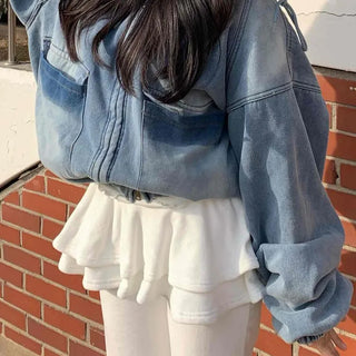 Frill Layered Training Long Pants