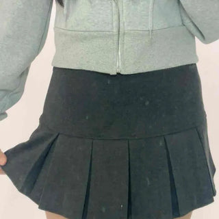 Chic Pleated High-Waisted Tennis Mini Skirt