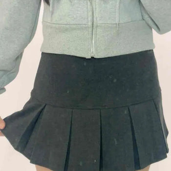 Chic Pleated High-Waisted Tennis Mini Skirt