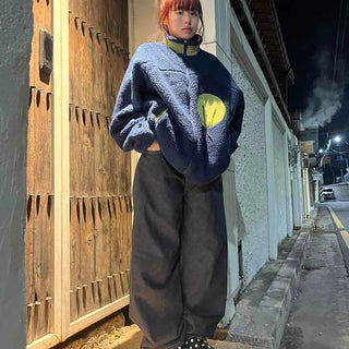 Heavy Overfit Straight Double-Pleat Denim Pants
