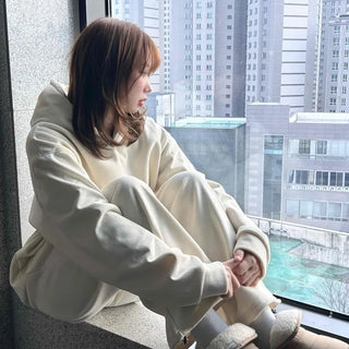 Soft Mood Brushed Oversized Hooded Two-Piece Set