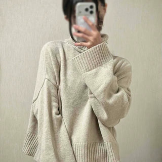 Cozy Loose Fit Turtleneck Overknit