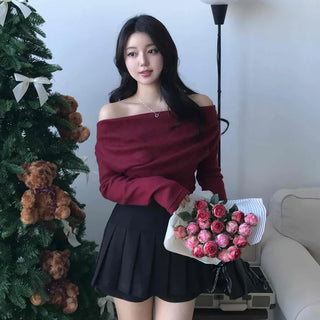 Drape Shoulder Asymmetrical Shirred Tee