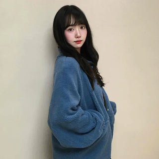 Soft Soft Round Neck Loose Fit Fleece