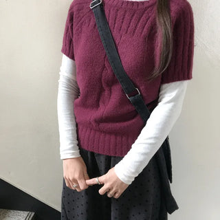 Rubber short-sleeve knit