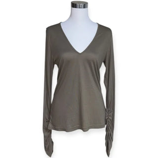 Deep V-Long Sleeve Tee