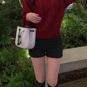 Winter Daily Tight Knit Shorts
