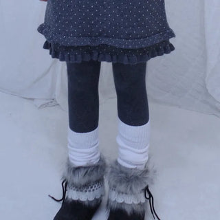 Dot Ruffle Mini Skirt