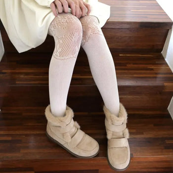 velcro-fur boots