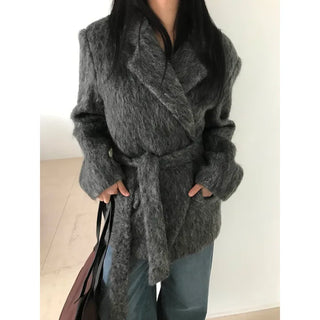 Hairy Belt Jacket (2 colors)