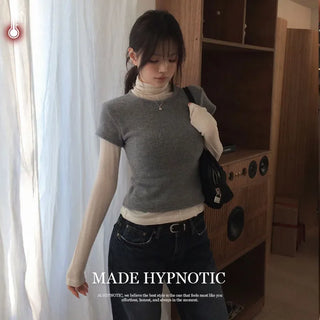 [MADE: In-house Production] Soft Knit Short Sleeve T-shirt