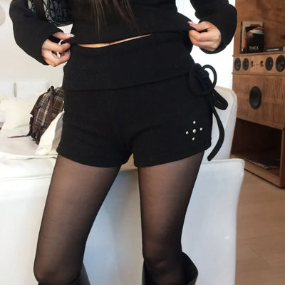 Mieo Folding Studded Shorts