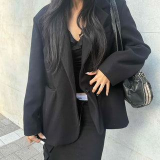 Modern Semi-Peaked Lapel Medium Tailored Jacket