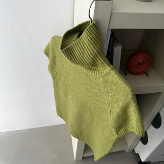 Cough Turtleneck Short Sleeve Knit