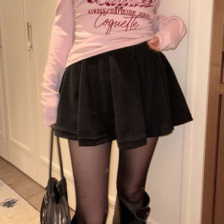 Candyque flare banding skirt