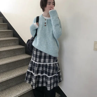 Haro Cozy Button Round Knit
