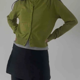 Soft Basic Slim Fit Round Cardigan