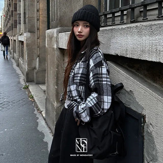 made. Slow Loose Fit Check Shirt