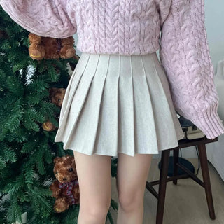 French Tennis Pleated Mini Skirt