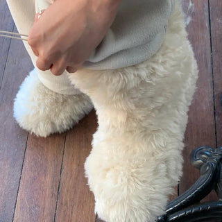 Non-slip Fur Boots, Fluffy Winter Shoes