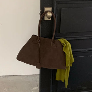 Lambreu Suede Peddler Big Shoulder Bag